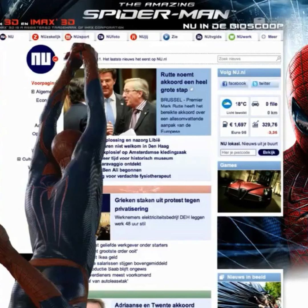 Throwback: Spiderman flew across the screen already 12 years ago